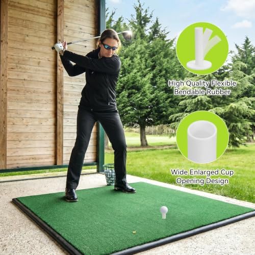 8PCS Rubber Golf Tees with Holder - Image 4