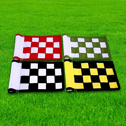 Golf Flag, Konday Checkered Training Putting Green Flags, Golf Target Flags - Image 5