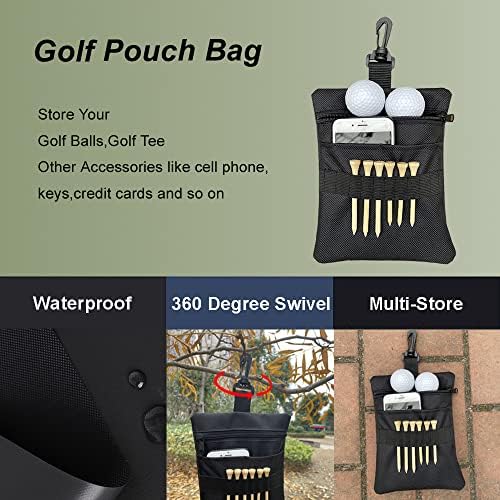 Golf Tee Pouch Bag, Zipper Golf Ball Bag, Accessory Pouch - Image 4