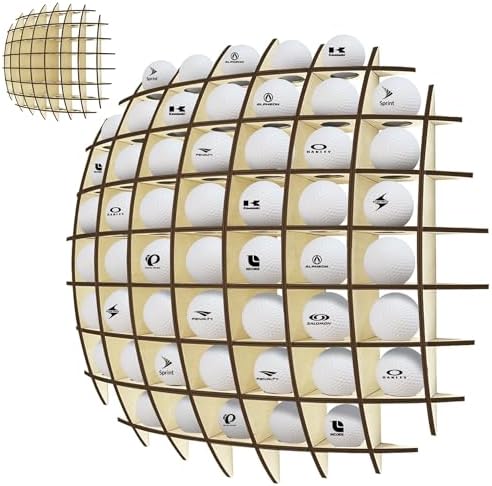 Golf Ball Display Case Wall Mount, Golf Ball Collection Holder by Montex