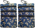 Golf valuables pouch, zipper golf ball bag by hapheal
