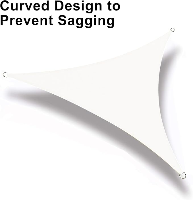 LOVE STORY 16' x 16' x 16' Triangle Sun Shade Sail - Image 6