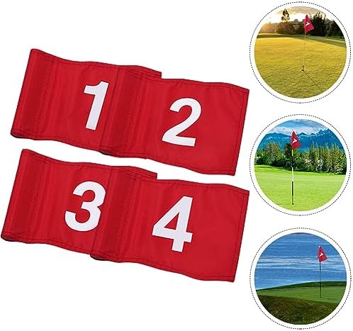 jojofuny 4Pcs Numbered Golf Flags - Image 4