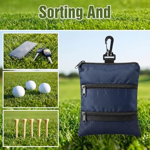 Golf Tee Bag Pouch, Portable Golf Ball Storage Bag - Image 4