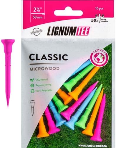 LIGNUM Unbreakable Microwood Golf Tees 50x More Durable/Adjustable Golf by LIGNUMTEE