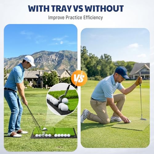 JAYA Golf Hitting Mat with Heavy Rubber Base, Foldable Golf Practice Mat - Image 5
