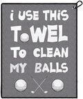 Funny Printed Golf Towel with Clip, Golf Gift by Solvora