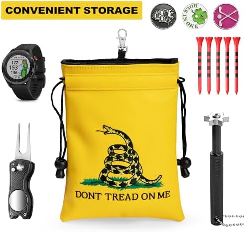 Valuables Pouch Funny Golf Ball Pouch Bag w/Drawstrings - Image 6