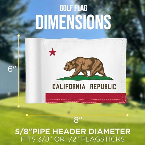 California State Mini Golf Flag, 6 x 8 in - Image 5
