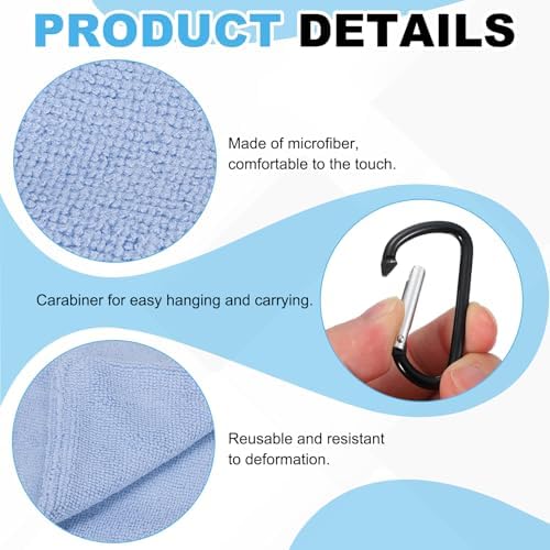 Small Microfiber Golf Towel, Pocket Golf Ball Towel - Image 3
