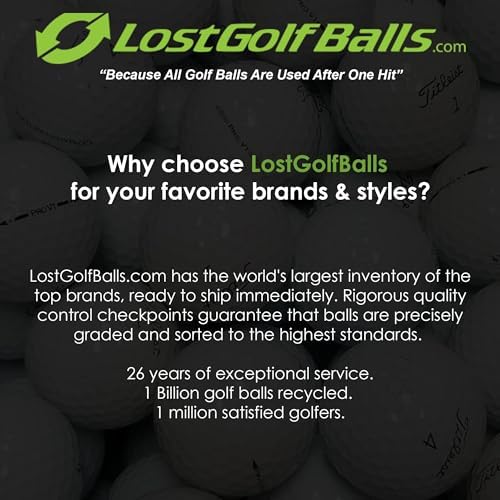LostGolfBalls Snell Mix - Mint Quality Used Golf Balls – 96 Ball Bulk Pack – Cleaned & Graded