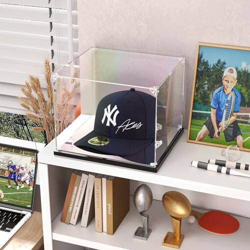 KOLIPI Hat Display Case for Baseball Caps, Acrylic Box 8.7x7.9x7.1 in - Image 3