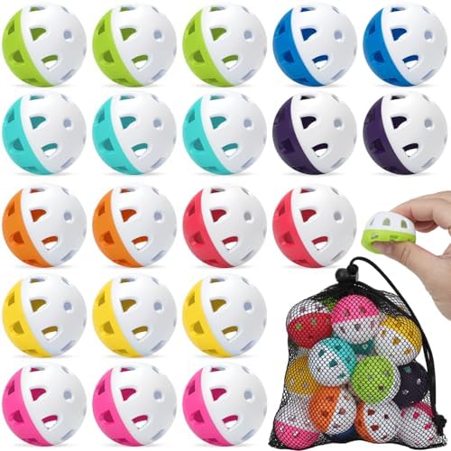 Coopay 20/40/80 Pack Mini Plastic Practice Baseballs, 1.65inch Small Soft by Coopay