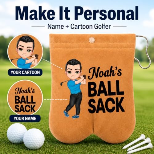 CALLIE Custom Cartoon Character Golf Ball Bag - Image 3