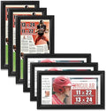JupDec 11 × 22 Up to 13 × 24 Newspaper Frame, Premium Wood Display Case by JupDec