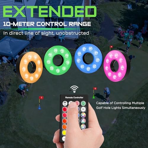 KINGTOP Rechargeable LED Golf Hole Lights - Image 5