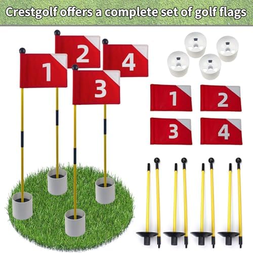 Crestgolf 4 PCS Mini Golf Flags - Image 6