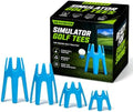 Golf Simulator Tees, 49 Pack 4 Mixed Sizes Plastic Golf Mat Tees, Indoor by Unknown