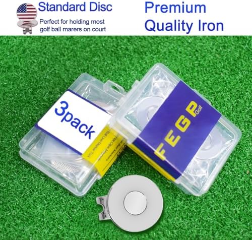 3 Pack PackGolf Hat Clips Magnetic Golf Ball Marker Holders - Image 6