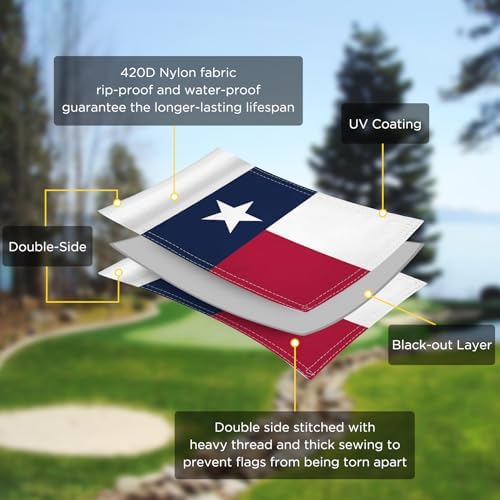 Texas State Mini Golf Flag, 6 x 8 in - Image 3