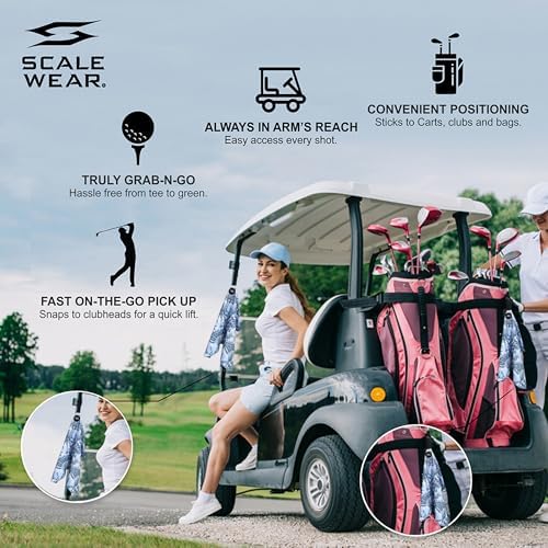Magnetic Microfiber Waffle Golf Towel Large 16"x24" Clean - Image 6