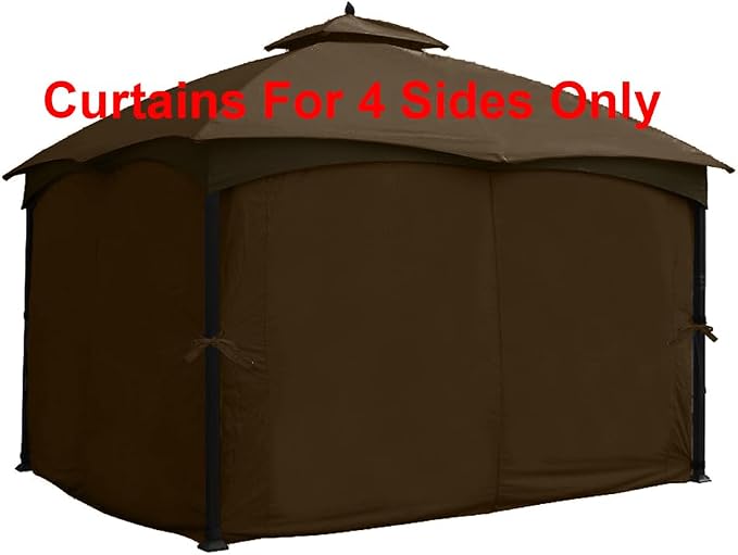 ABCCANOPY Universal Gazebo Replacement Curtain 10'x12' - Image 5