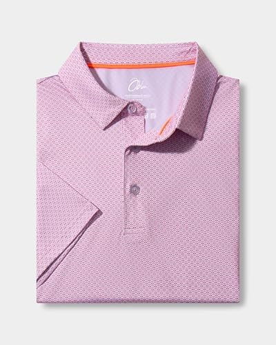 Obla Men's Golf Shirt Short Sleeve Dry Fit Collared Polo Shirts - Image 5