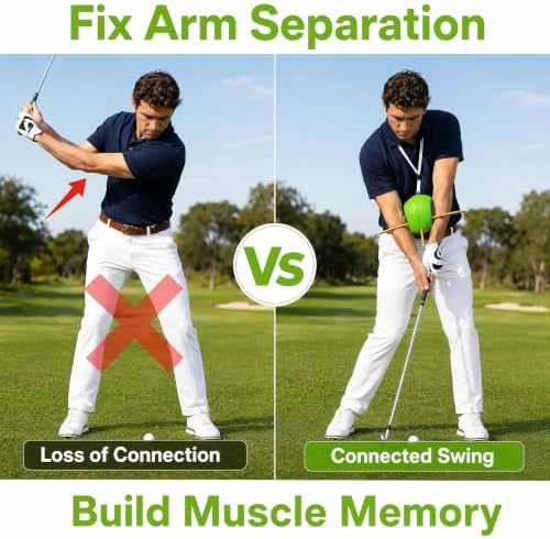 Golf Training Ball Between Arms, The Connector Golf Training Aid - Image 4