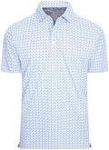 Alex Vando Mens Golf Shirt Moisture Wicking Classic Print Golf Shirts by AlexVando