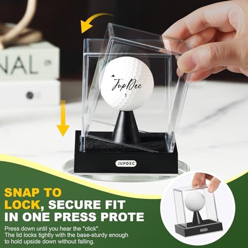 JupDec Golf Ball Display Case, Dustproof Cube Showcase - Image 2