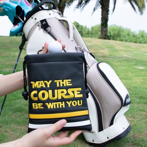 Golf Valuables Pouch Bag with Drawstrings Closure - Image 2