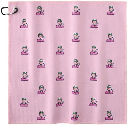 Mile High Life Fun Print Golf Towel 16x24in, Microfiber Waffle by MileHighLife