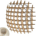 52 Golf Ball Display Case Wall Mount, Wood Golf Ball Display Rack by Unknown