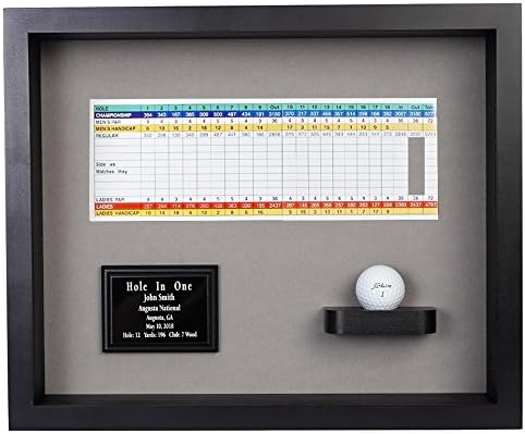 Hole in One Shadowbox and Golf Ball Display Case | Personalized Engraved Plate - Image 3