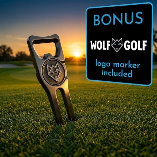 Wolf Golf Towels Divot Repair Tool | 5-in-1 Premium Divot Tool - Image 3