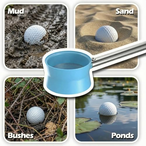 Golf Ball Retriever Telescopic 12Ft/9Ft, Press & Lock Grabber - Image 3