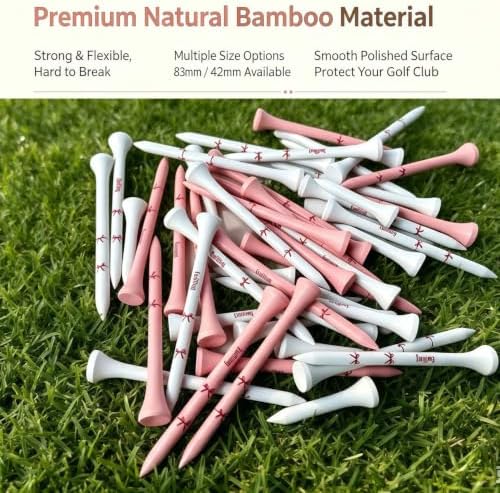 Cute Pink Golf Tees for Women, 50 Pack Golf Ball Tees, Ideal Golf Gift for Wife - Image 5