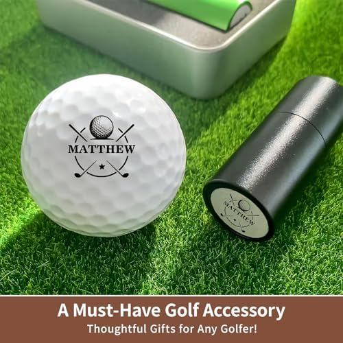 Personalized Large Golf Ball Stamp – 20 mm Logo, - Image 5