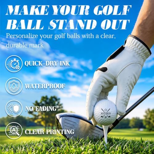 Golf Ball Stamp Personalized, Golf Gifts - Image 2