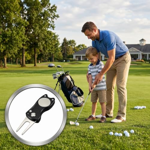 Golf Divot Repair Tool, Foldable Metal Tool - Image 7