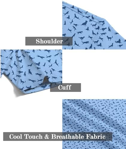 ZITY Men's Golf Shirts Short Sleeve Print Patterns Casual Collared Polo - Image 6