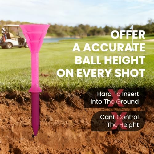 FINGER TEN Golf Tees Plastic 3 1/4 Inch 12/24/60 Pack - Image 4