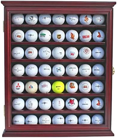 DisplayGifts 49 Golf Ball Display Case Cabinet Wall Rack Holder Frame - Image 2