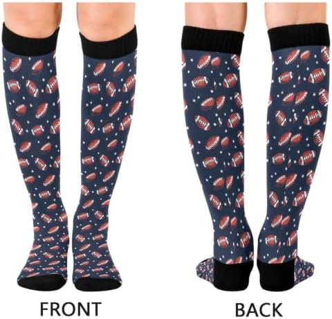 White Baseballs Stitching Compression Sock - Image 2