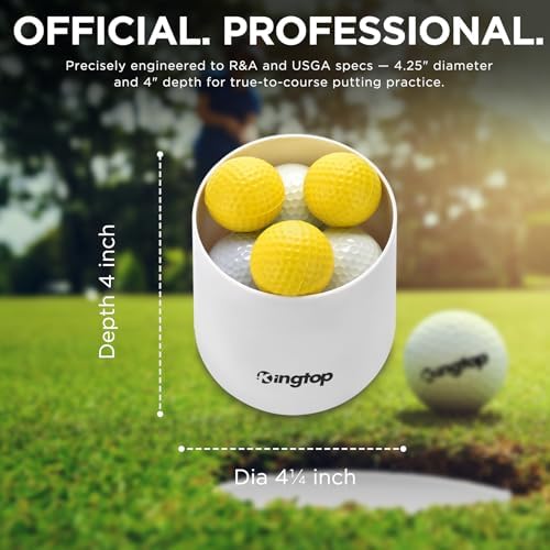 KINGTOP Golf Hole Cups for Practice Putting Greens, 4 or 6 in Deep - Image 2