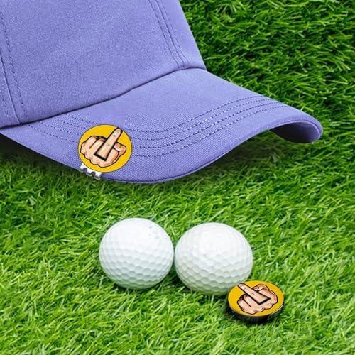 Premium Magnetic Middle Finger Golf Ball Marker Cap Clip Set - Image 5