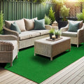 Ottomanson Artificial Grass Waterproof Outdoor Rug 7'10" x 9'10" – Astro Turf by Ottomanson