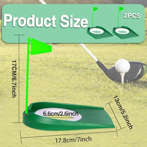 opasyo Putting Green Indoor Set 2pcs Golf Putting Cup - Image 2