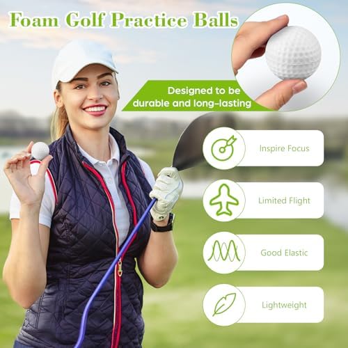 12 Pcs Foam Golf Practice Balls Soft Foam Balls - Image 3