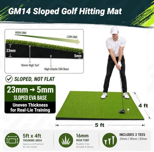 SAPLIZE Foldable Heavy-Duty Golf Hitting Mat - Image 4